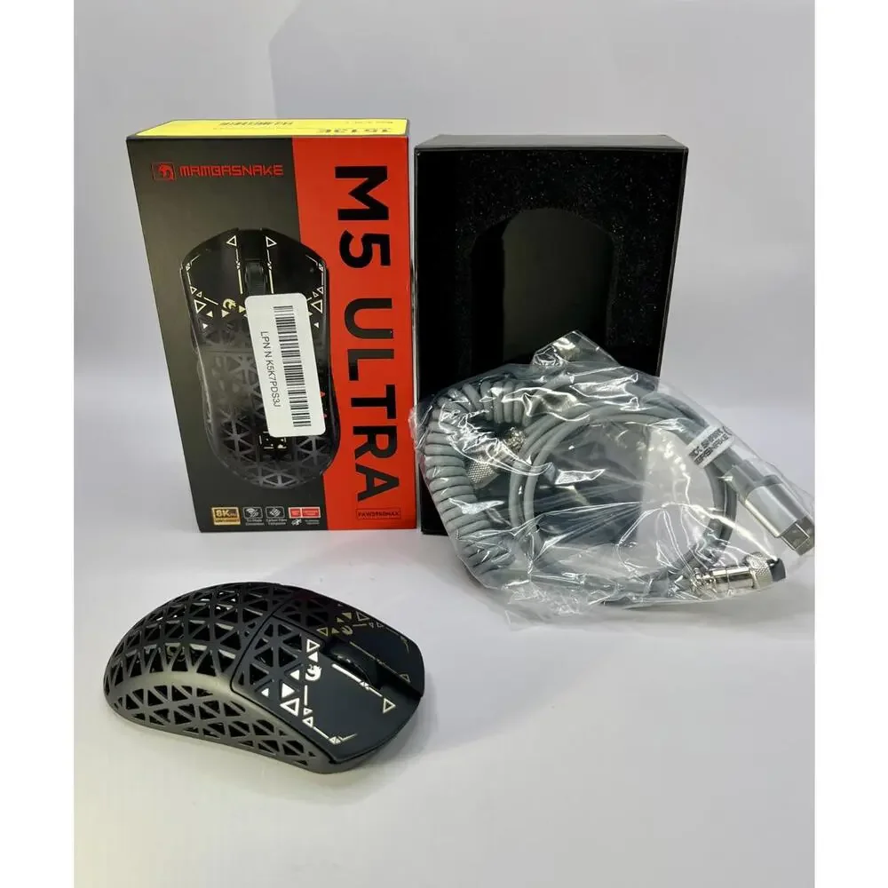 MAMBASNAKE M5 Ultra Wireless Gaming Mouse, 39g, 42000 DPI, 8000Hz